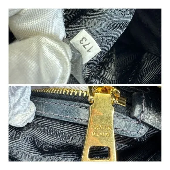 Prada Vitello Shine Leather East West Bauletto Bag - Picture 13 of 16